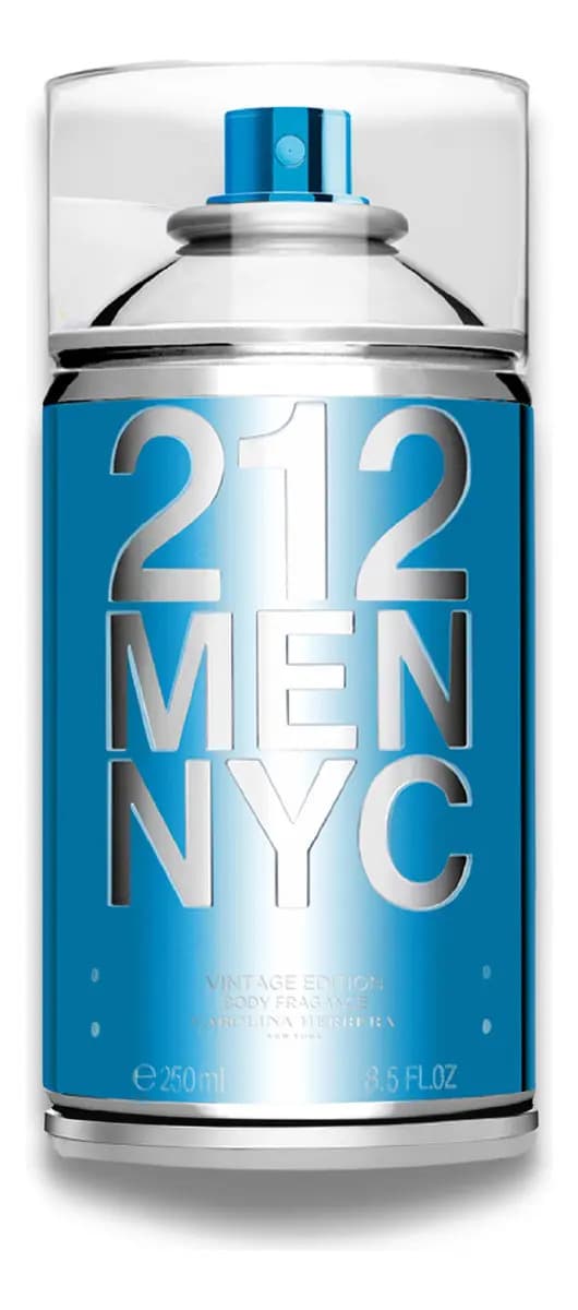 Body Spray Carolina Herrera 212 Men NYC Body Fragrance 250 ml