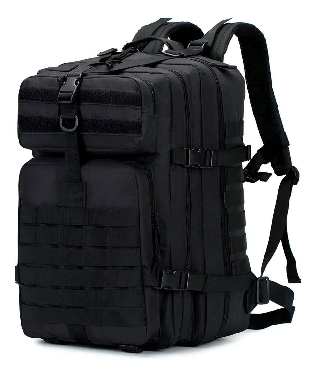 Mochila Tática Reforçada Militar Preto 50 litros Impermeável