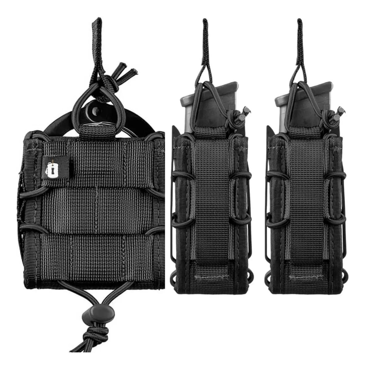 Kit Invictus 1 Porta Algema + 2 Porta Carregador De Pistola