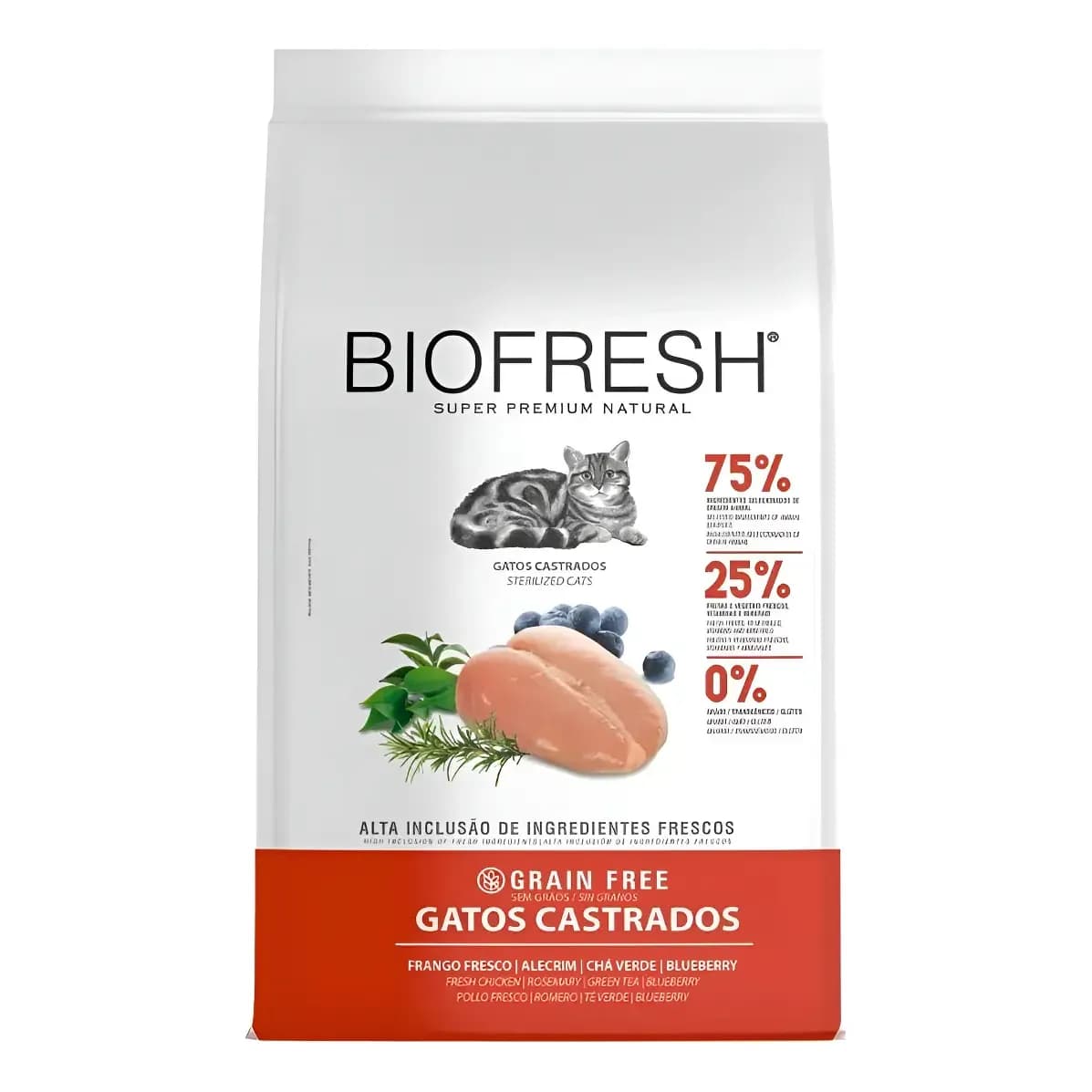 Ração Biofresh Gato Adulto Castrado Frango 7,5kg