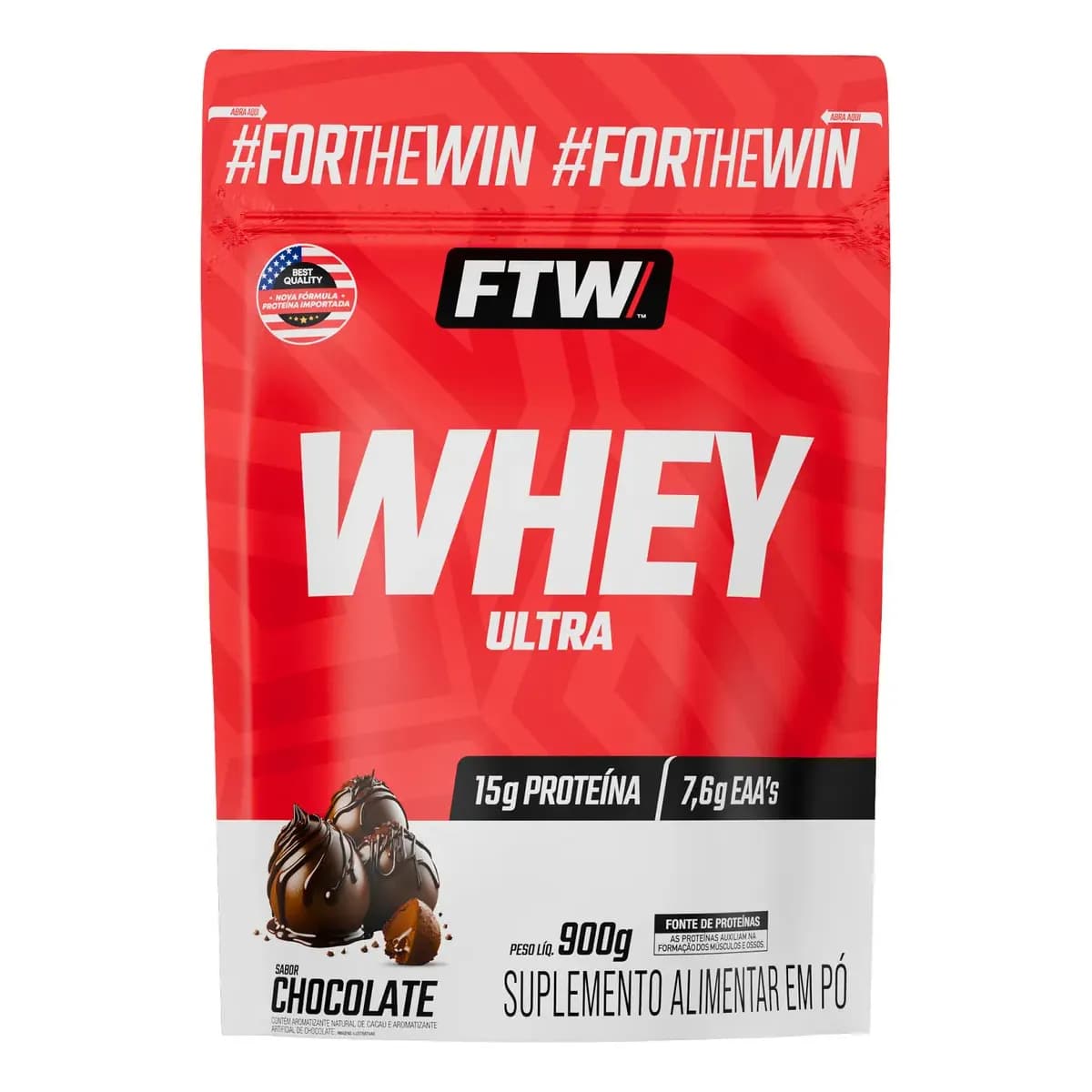 Whey protein FTW em pó sabor Chocolate x 900g