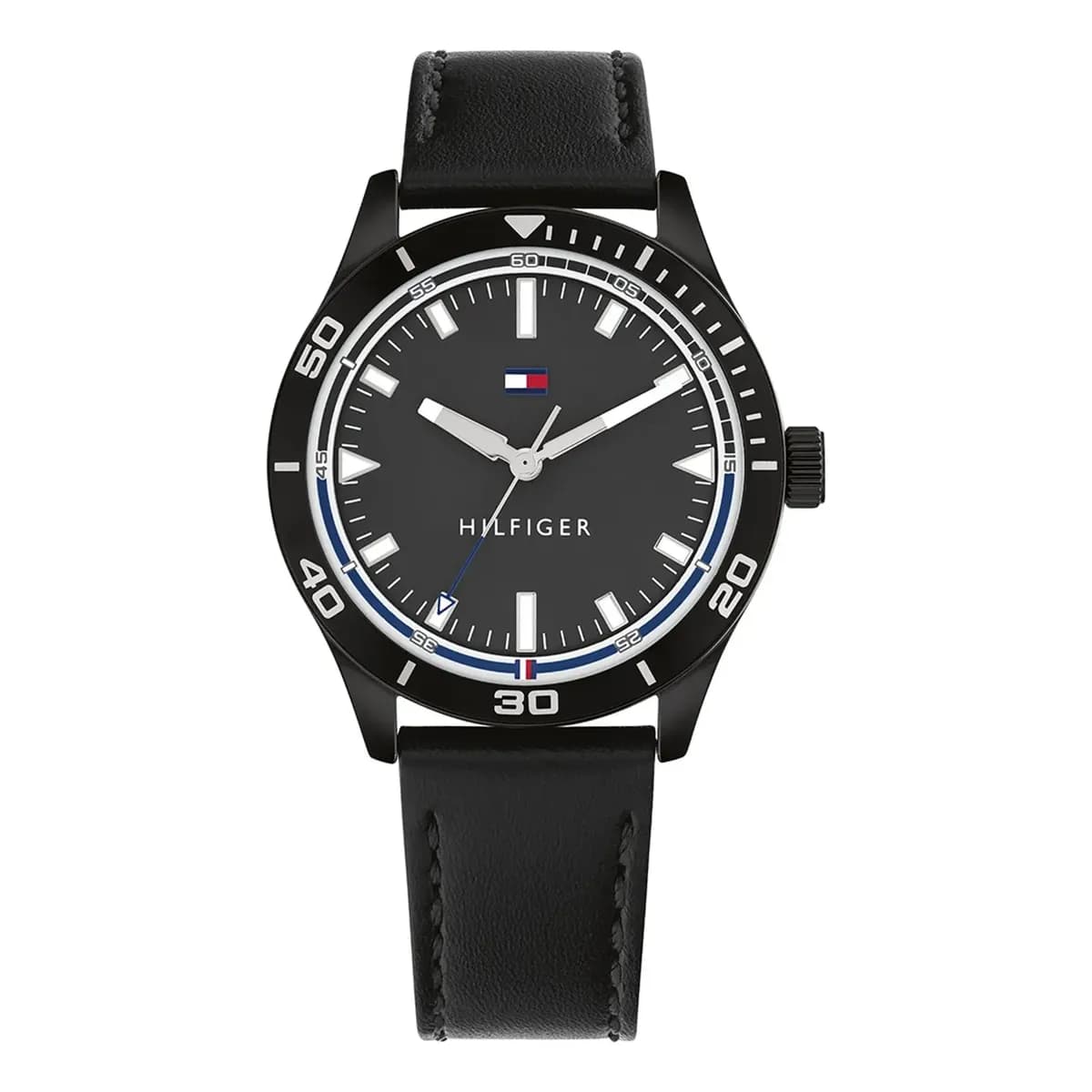 Relógio Tommy Hilfiger Toc Masculino Em Couro Preto 1791819 Preto