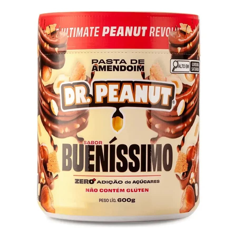 Suplemento em pasta Dr. Peanut Melhor Pasta de Amendoim amentoim cremosa sabor Bueníssimo x 600g