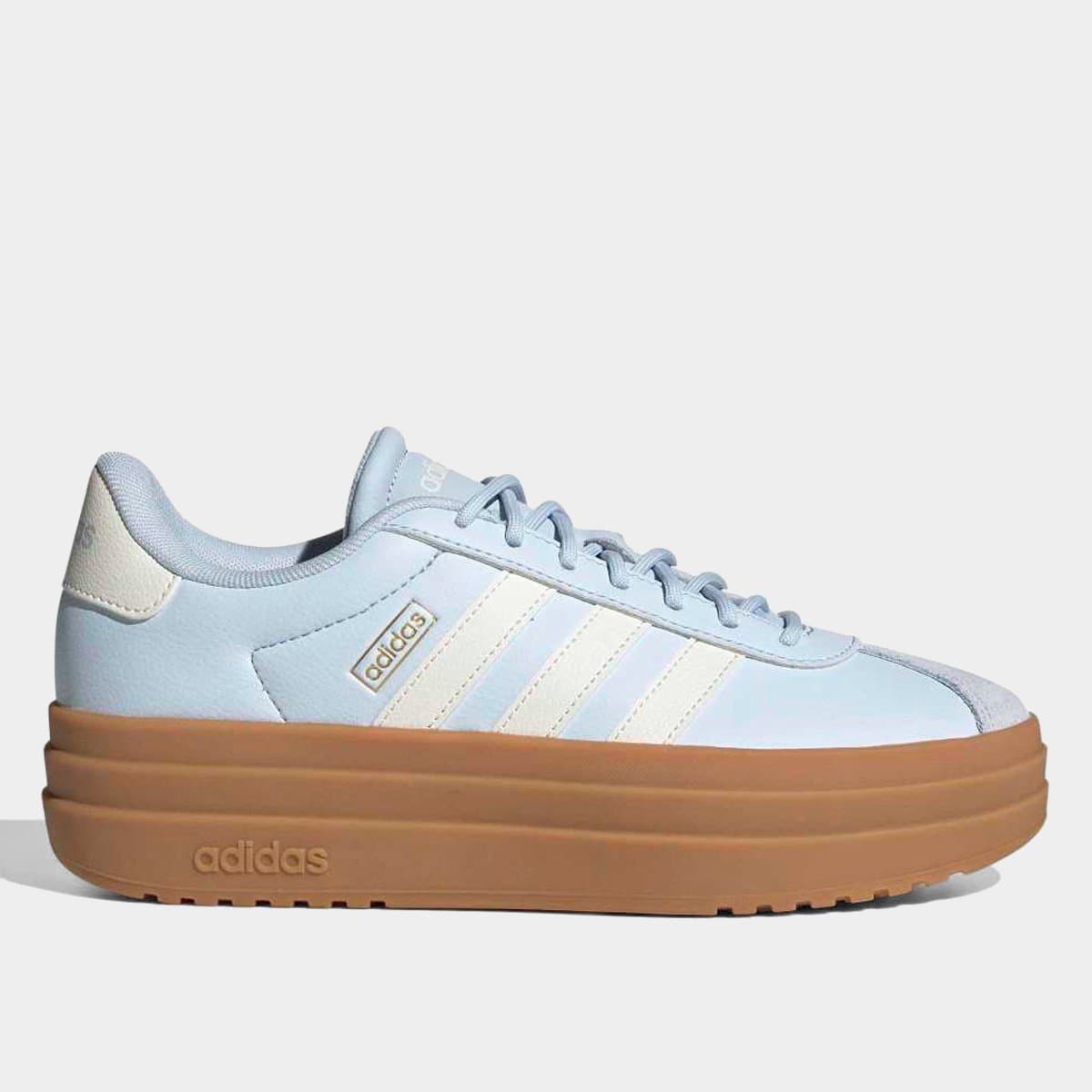 Tenis Adidas Vl Court Bold Feminino Azul branco