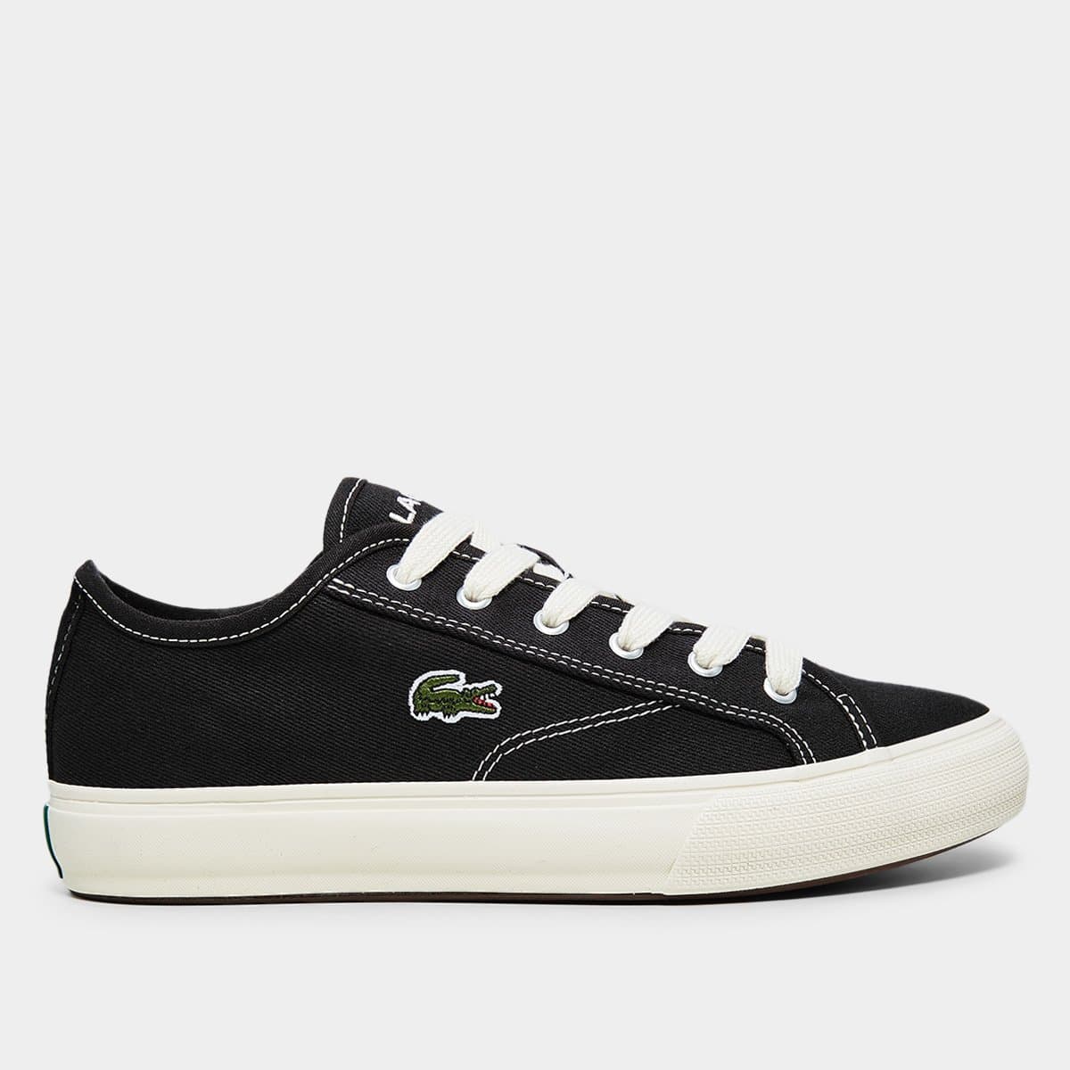 Tenis Lacoste Backcourt Masculino Preto off white